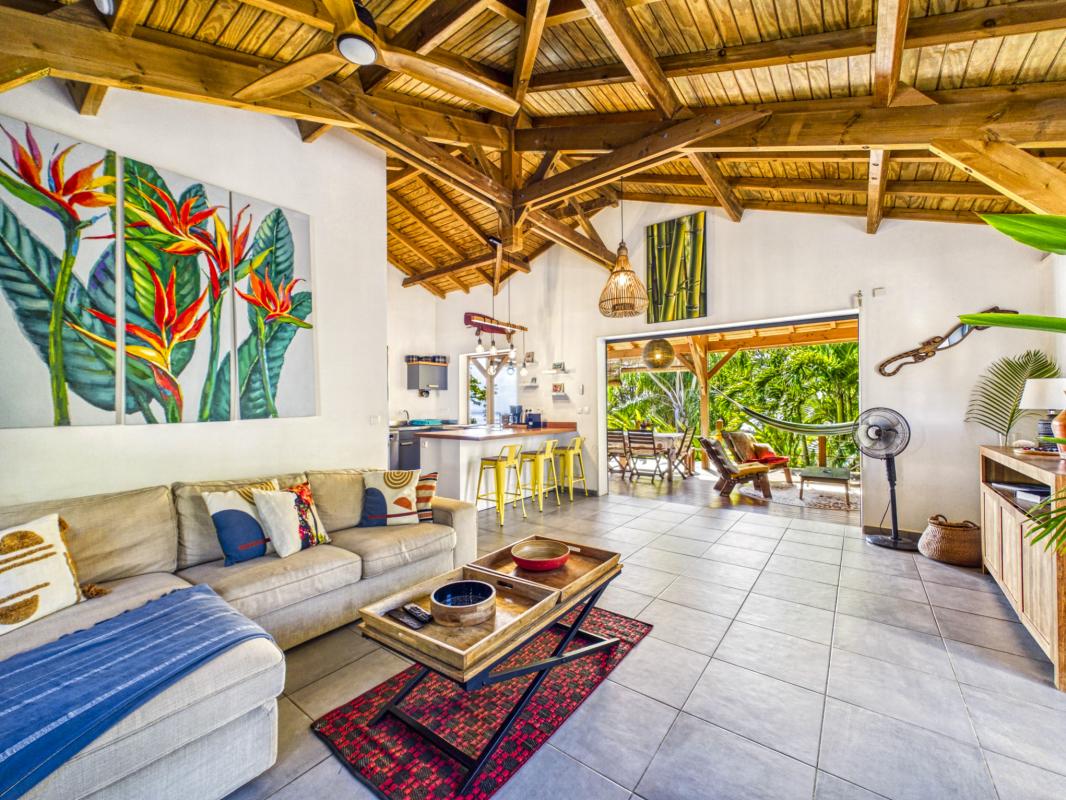 16.Location villa piscine vue mer 3 chambres Deshaies Guadeloupe